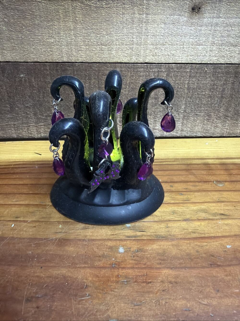Bath & Body Works CYCLOPTOPUS blk/w Purple Gems Light Up Soap Holder